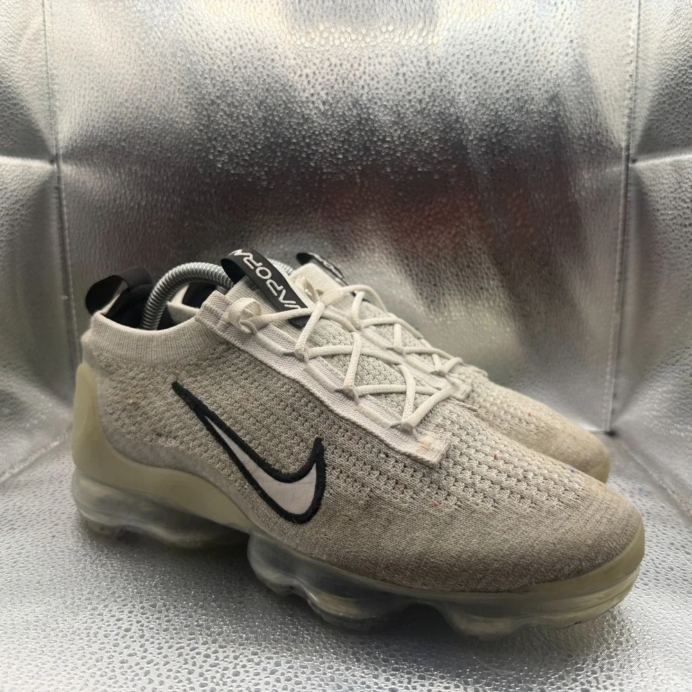 Size 8 Nike Air VaporMax 2021 FK Monochrome White Black Mens Shoes DH4084-100